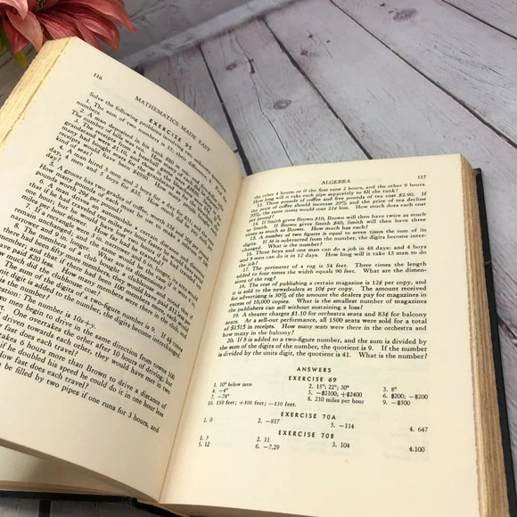 Vintage 1959 Rinehart MATHEMATICS MADE EASY textbook - Picture 8 of 8